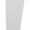 Ekena Millwork 5 1/2-in. W x 10-in. D x 10-in. H Traditional Architectural Grade PVC Knee Brace BRCP055X10X10TRA - alternate 2
